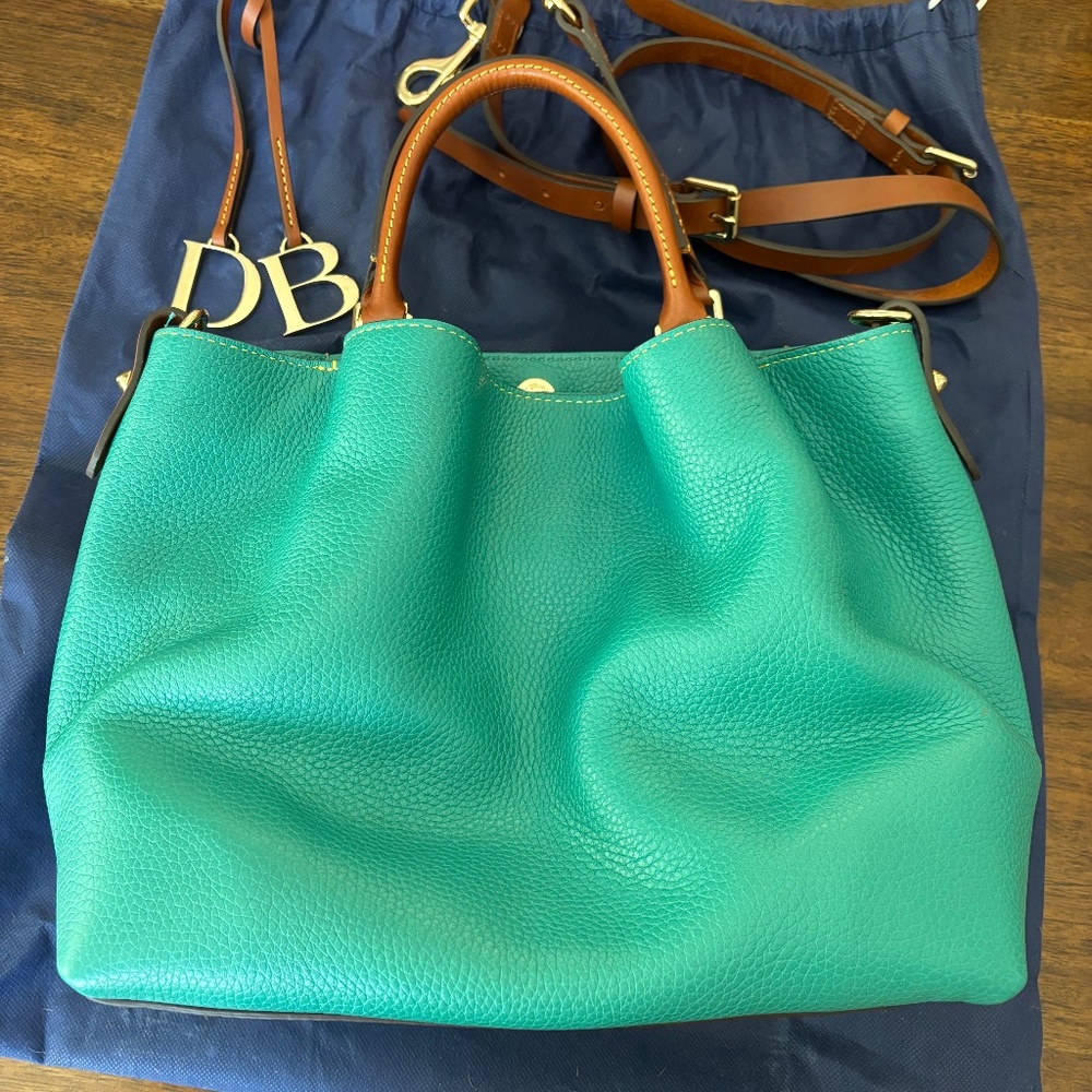 Dooney and Bourke Lucca pebbled leather Barlow teal - Picture 2 of 10